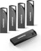 8GB USB Flash Drive, 5 Pack Waterproof Metal USB Memory Stick Slim USB 2.0 Flash Drive, Portable Thumb Drive Pen Drive with Keychain Hole, Stylish...