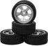 ShareGoo OD 2.55" RC 12mm Hex Plastics Wheel Rims & Rubber Tires Tyre for RC 1/10 On-Road Touring Racing Drift Car...