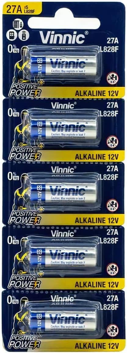 Blister 5 Batteries 27a Alkaline 12v L828f L828f...