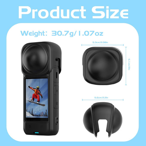 O'woda Lens Cover for Insta360 X4, Silicone Lens Cap Camera Gimbal Protector Compatible with Insta360 X4 Accessories...