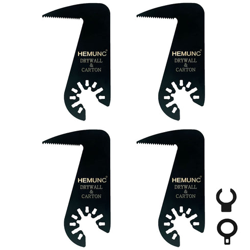 Drywall Blade for Oscillating Tool 4 Pack, Oscillating Saw Blades Fit Dremel, Dewalt, Fein Multimaster, Bosch, Makita, Milwaukee, Rockwell, Ryobi,...