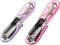 Hand Stapler, 2-Piece Mini Stapler with Pin Puller for Binding Documents (Purple Pink)...