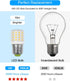 KEI D34L Refrigerator Bulb AC100-265V 3.5W Fridge Light Bulb Replacement, 4W LED Bulb E26 Medium Base Bright Lamp for 40W-60W Freezer Appliance Li...