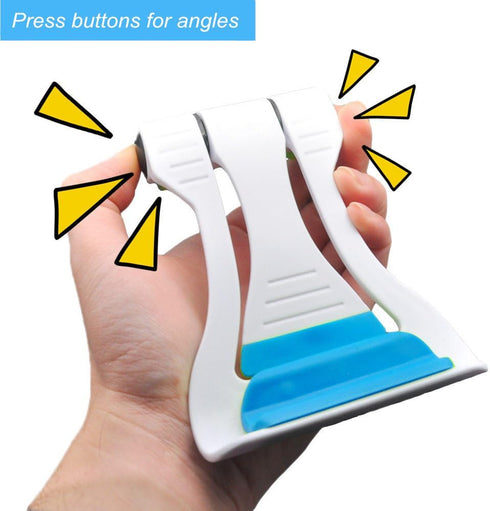 Two Models Multi-Angle Adjustable Universal Portable & Foldable Cellphone Tablet Stand Holder Mount Compatible with Cellphone Tablet - Blue...