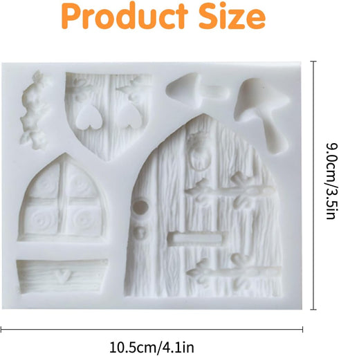 SK 3D Fairy House Christmas Silicone Fondant Mold Cake Decorating Pastry Gumpaste Tool...