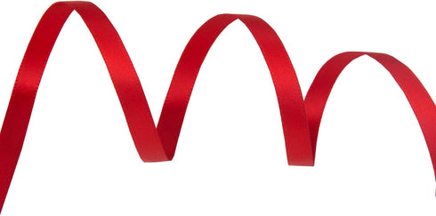VATIN 1/4 inches Double Faced Red Polyester Satin Ribbon - 50 Yards for Gift Wrapping Ornaments Party Favor Braids Baby Shower Decoration Floral A...
