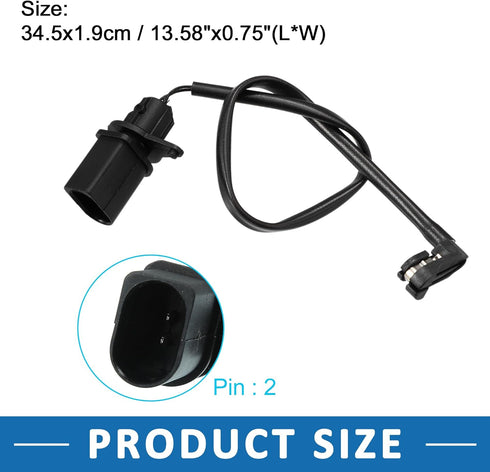 Front Brake Pad Electronic Wear Sensor 8T0907637 for Audi Q5 2011-2015 (Set of 2)...
