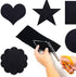 Black Self Adhesive Velvet Fabric, Peel Stick Liners Felt Sticky Flock Backing Paper Soft Sheets DIY Arts Crafts Making Drawers Jewelry Storage Bo...