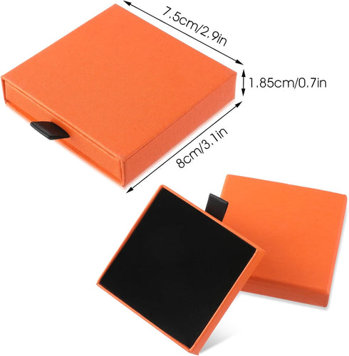 2Pcs Jewelry Gift Box Bracelet Gift Boxes Cardboard Jewelry Box Square Necklace Earring Bracelet Gift Box Kraft Organizer Storage Box for Jeweller...