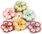 AKOAK 50 Pcs Natural Wood Decorative Button 2-Hole Retro Cute Little Tree Heart Flower Painted Button for DIY Crafts Scrapbook Sewing Craft Decora...