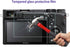 Screen Protector for Sony Alpha A6000 A6100 A6300 A6400 A6600 A5000 Camera with Hot Shoe Cover,0.3mm High Definition 9H Hardness Optical LCD Premi...
