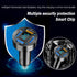 4-Port USB Car Fast Charger,QC3.0 Car USB Charger with LED Lights,Cigarette Lighter USB Charger Compatible for iPhone Galaxy iPad Pro& More Mobil ...