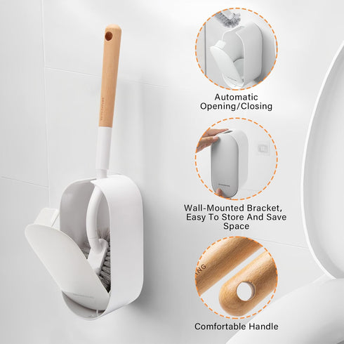 Sayone Bathroom Accessories,Bathroom Cleaning Brush, Toilet Bowl Brush, Toilet Brush and Holder Set, Grout Cleaner Brush, Scrub Brush for Shower T...