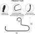 Hat Rack,Hat Organizer for Baseball Caps?2 Pack Metal Hat Holder for Closet,Baseball Cap Organizer Holds up to 20 Caps, Slip-Resistant Hat Hangers...