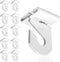 White Suspended Ceiling Hooks 10 Pairs Metal Ceiling Hanging Hook,Ceiling Grid Clips for Offices Home Plants Decorations,T-Bar Suspended Ceiling H...