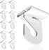 White Suspended Ceiling Hooks 10 Pairs Metal Ceiling Hanging Hook,Ceiling Grid Clips for Offices Home Plants Decorations,T-Bar Suspended Ceiling H...