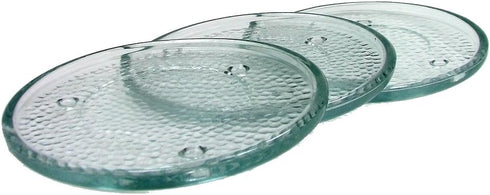 Glass Candle Holder Clear 6 in. Beautiful Candle Trivet...