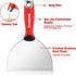 Goldblatt 6" Putty Knife, Stainless Steel Scraping Paint, Putty Knife Scraper with Hammer End, Soft Grip, Perfect for Drywall Repairing and Finish...