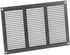 EUROPLAST 12x8 inch Vent Cover with Screen Mesh - Galvanised Register Vent Cover - Metal Air Return Grill - HVAC Vent Register for Home Improvemen...