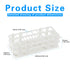 Plastic Test Tube Rack, 24 Holes?Test Tube Holder for 25 mm Test Tubes, White Vial Holder, Detachable Test Tube Holder Rack (1pcs?24 Holes?...