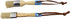 7Penn Chalk and Wax Paint Brush - 2pc Flat and Round Paint Brushes 1in Craft Paint Brushes for Furniture or Home Decor...