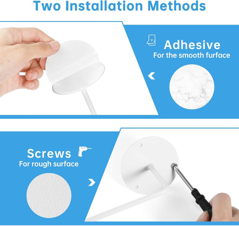 Hat Rack for Wall 2 Pack, Stainless Steel Adhesive Hat Hanger Hooks Holder for Baseball Caps, Multi-Purpose Strong Hook Organizer Can Hold More Th...