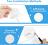 Hat Rack for Wall 2 Pack, Stainless Steel Adhesive Hat Hanger Hooks Holder for Baseball Caps, Multi-Purpose Strong Hook Organizer Can Hold More Th...