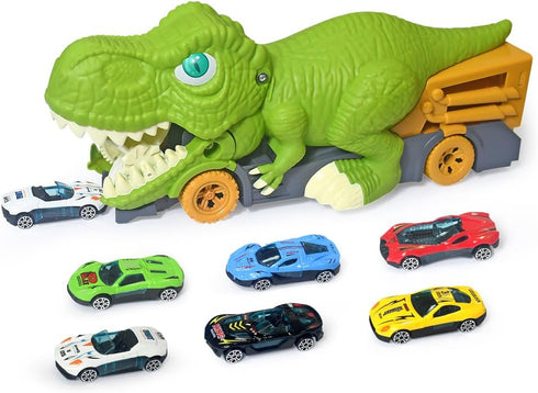Dinosaur Transport Cart Toys Dinosaur Devouring Car Game for Kids Slides Car toys Gift for Boys...