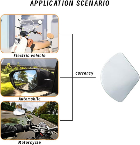 2PCs Automotive Rearview Mirror Blind Spot Mirror, Adjustable HD Sector Mirror, Frameless Wide Angle Convex Mirror, Most Automotive Side Mirror As...