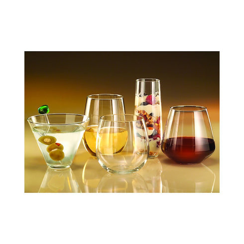 Libbey Glassware 221 Stemless White Wine Glass, 17 oz. (Pack of 12)...