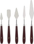KELIFANG 5 Pieces Painting Knives Stainless Steel Palette Knife Set, Paint Scraper Oil Paint Accessories for Oil Painting, Acrylic Painting, Color...