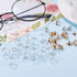 PH PandaHall 50 pcs 12mm Mini Empty Clear Glass Globe Bottles Wish Ball Bottles DIY Pendant Charms with Platinum & Golden Brass Bails Cap for Earr...