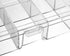 uxcell Component Storage Box - Plastic Fixed 10 Grids Clear White 176x88x30mm...