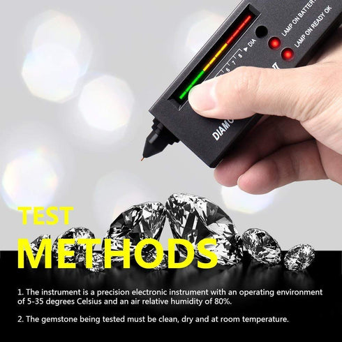 Diamond Tester?60X LED Magnifying Glasses Jeweler Tool Kit Combo?for Novice and Expert - Diamond Selector II 9V Battery Included(Diamond Tester+)...
