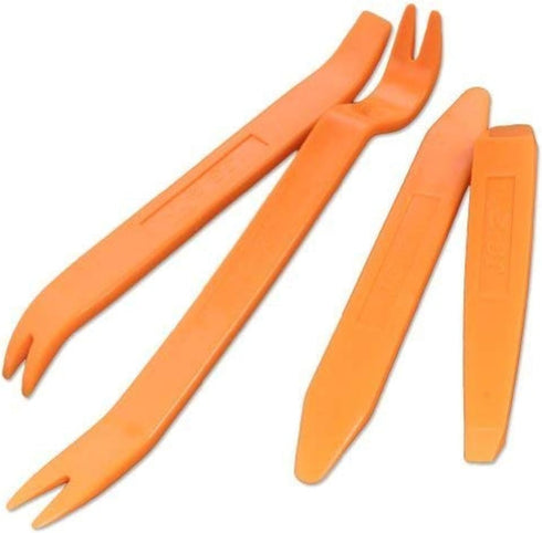 4Pcs Auto Door Clip Panel Trim Removal Tool Kits Thick Plastic Car Tools for Car Dash Radio Audio Installer Pry Tool with Paper Box...