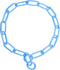 Platinum Pets 19-Inch x 3mm Coated Fur Saver Collar, Medium, Sky Blue...