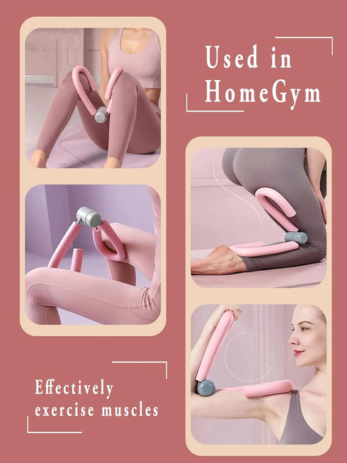 Pink Thigh Master Workout Exerciser Thigh Toner Trimmer Butt Leg Arm Chest Toner, Used in Home Gym to Weight Loss, Thin Thigh and Leg Shaping...
