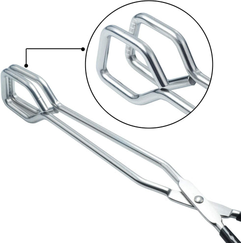 10-Inch Kitchen Scissor Tongs Stainless Steel Scissor Cooking Tongs...