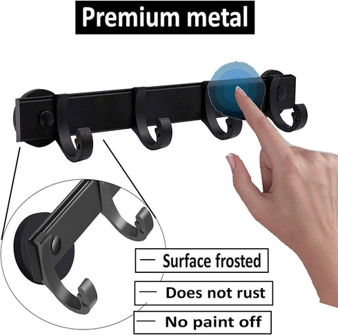Magnetic BBQ Tool Rack, Universal Fridge Organizer Grill Cutlery Holder Towel Hanger - 4 Adjustable Rail Hooks Storage For Hanging Kitchen Utensil...