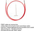 ChiaoGoo Twist Red Lace Cable Large 30-Inch (75cm) Fits US 9, 10, 10.5, 11, 13, 15 Interchangeable Knitting Needle Tips, Includes Tightening Key, ...