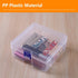 3 Pcs Clear Plastic Organizer Box Plastic Storage Box Medium Square Containers for Pencil Case Art Satchel Fishing Tackle DIY Crafts Tools (5.75" ...