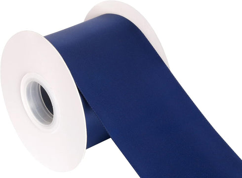 AVANAVA 3 Inch Wide Ribbon Double Face Satin Ribbon - 25 Yards (370-Navy)...