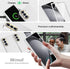 Miimall for Fold 5 Case with Screen Protector, Skin-Touch Texture HD Screen Protector Slim Case for Z Fold 5 - Silver......