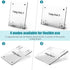 Clear Acrylic White Board 8x6 Inches, Frameless Desktop Dry Erase Board with Flexible Magnetic Stand and Markers, Mini Whiteboard Desk Accessories...