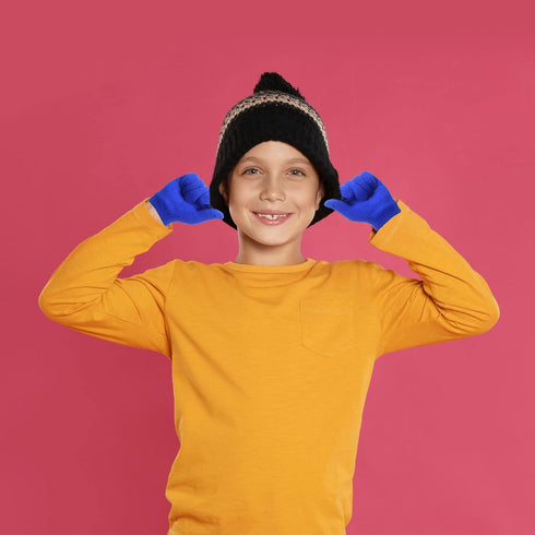 20 Pairs Kids Winter Gloves Knit Stretchy Gloves for Boy and Girl Students Class Prize Christmas Gifts...