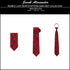 Jacob Alexander Men's Happy Valentine's Bubble Love Hearts Pattern Pre-Tied Zipper Neck Tie - Dark Red...