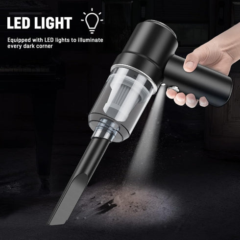 Cordless Vacuum Cleaner, Mini Handheld Vacuum, Small Car Vacuum with LED, Electric Air Duster & Vacuum Cleaner 2 in 1 Rechargeable, Portable Vacuu...