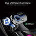 Bluetooth 5.0 FM Transmitter for Car Wireless FM Radio Adapter Car Kit Hands-Free Dual USB Ports with QC3.0 Support SIRI/Google Voice Assistant AU...