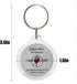 Round Jw.org No Blood Double Sided Key Chain-20 Pieces Pack...