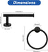 NearMoon 2 Pieces Bathroom Hardware Accessories, Towel Ring and Toilet Paper Holder- Stainless Steel Bathroom Towel Hanger and Hand Towel Holder, ...